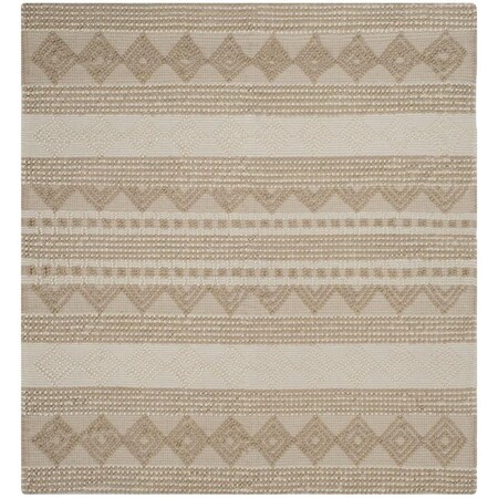 Safavieh 9 x 9 ft. Natura Hand Loomed Square Area Rug Beige & Ivory NAT102B-9SQ